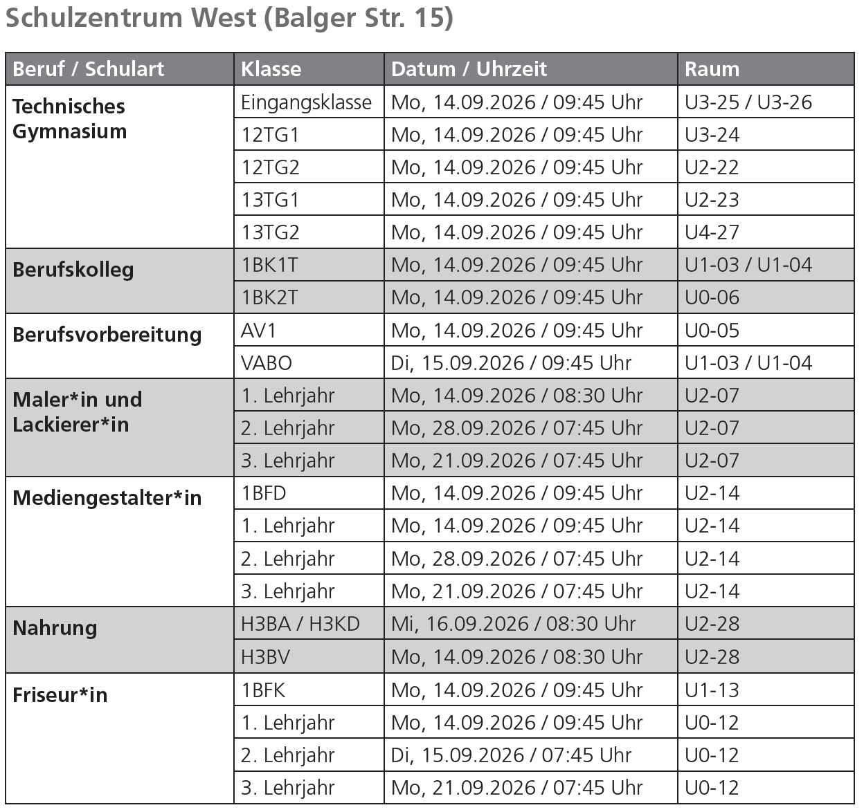 Schulzentrum_West_Unterrichtsbeginn